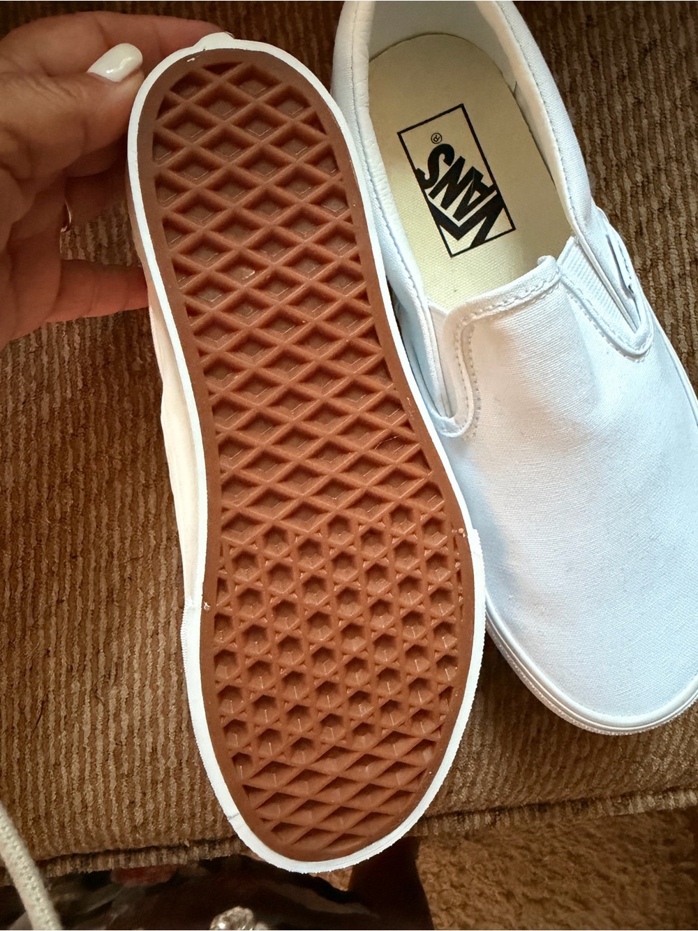 Vans White Slip-On Sneaker